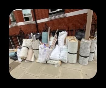 carpet rolls and underlay trade waste removal for £115