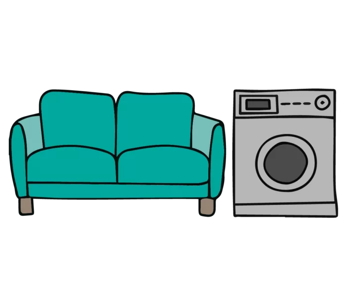 bulky waste collection example (sofa nd washing machine)