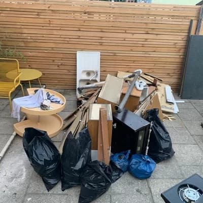 kitchen units and worktop rubbish for removal in London