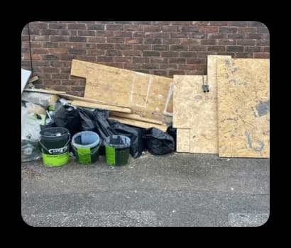 tradesman rubbish collected for £50 instead of hiring a skip